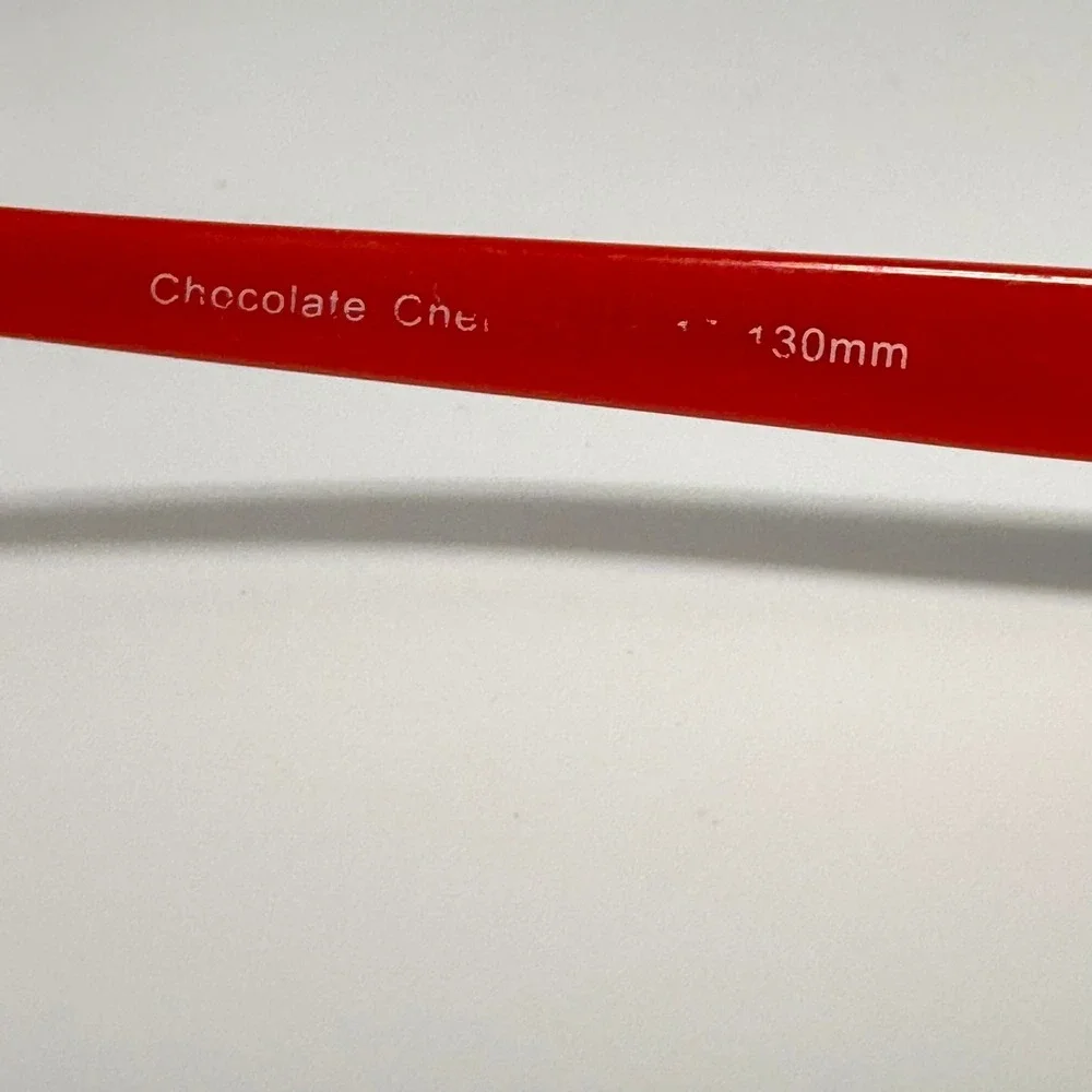 Bebe Eye Liner Eyeglasses Chocolate Cherry Red Rectangular Frames 130mm